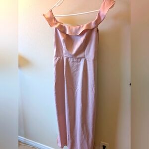 Elegant Pink Off-Shoulder Dress